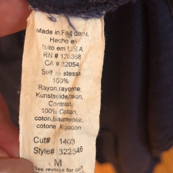 ANTHROPOLOGIE LEFT OF CENTER SIZE MEDIUM BLUE TULIPAN TANK DRESS HI LO HEM - Picture 9 of 9